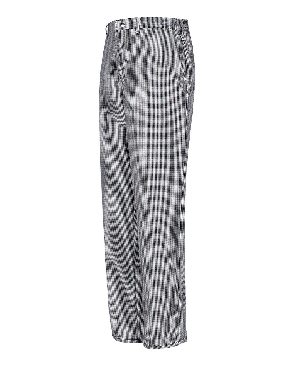 Front View of Black/ White Check - 29I Cook Pants Extended Sizes - 2020EXT