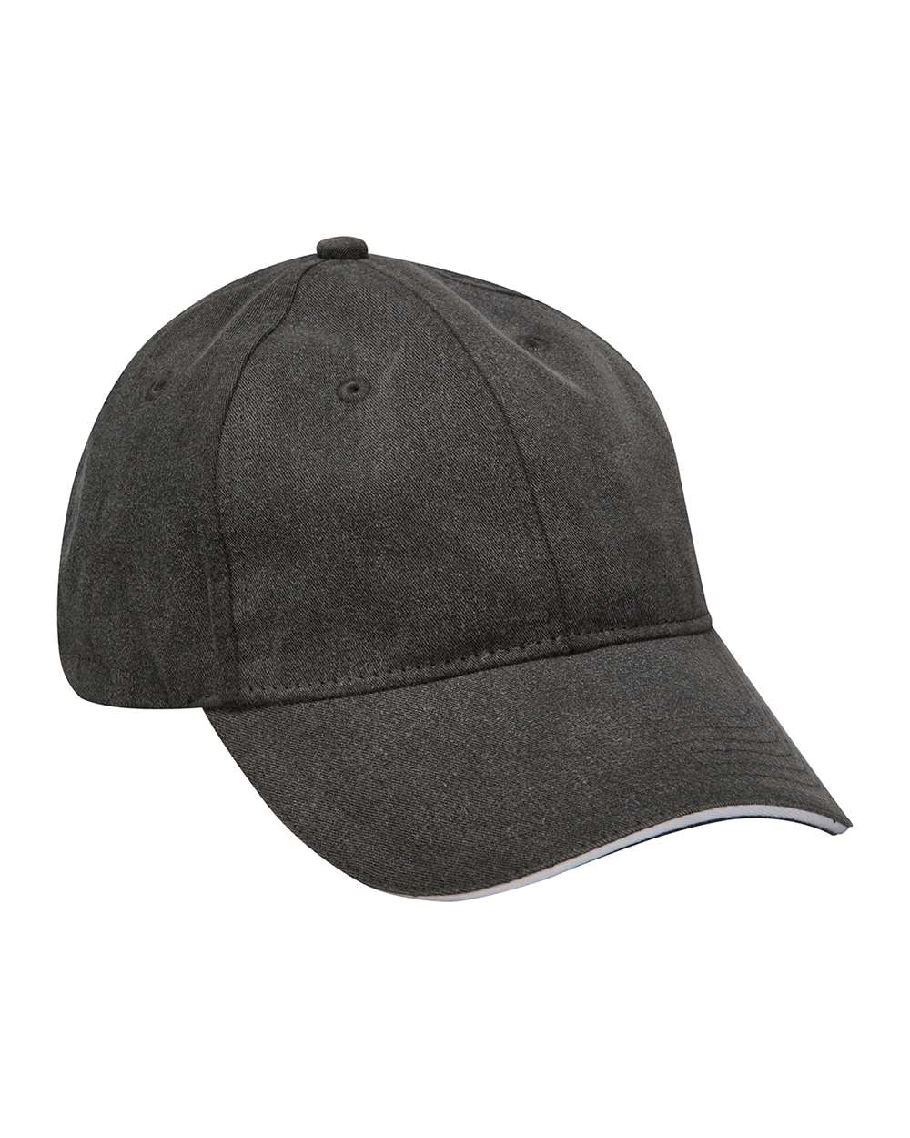 Front View of Black/ White Icon Sandwich Cap - LP107