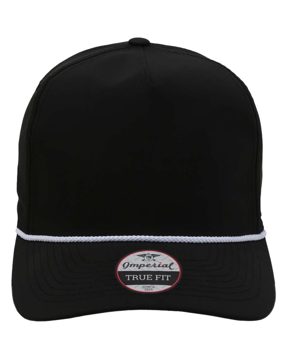 Front View of Black/ White The Wrightson Cap - 5054