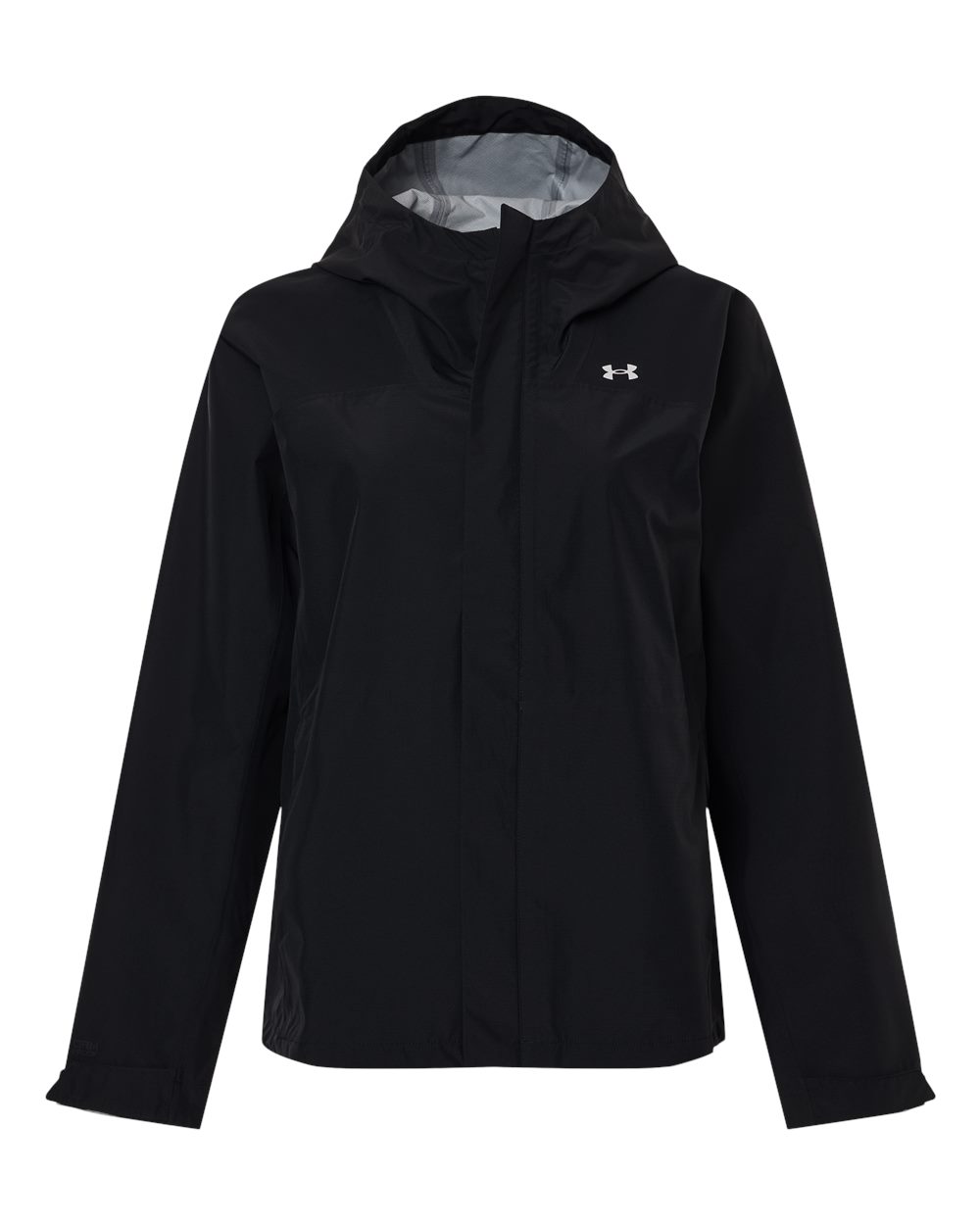 Front View of Black/ White Women's Cloudstrike Jacket - 6009571 plain