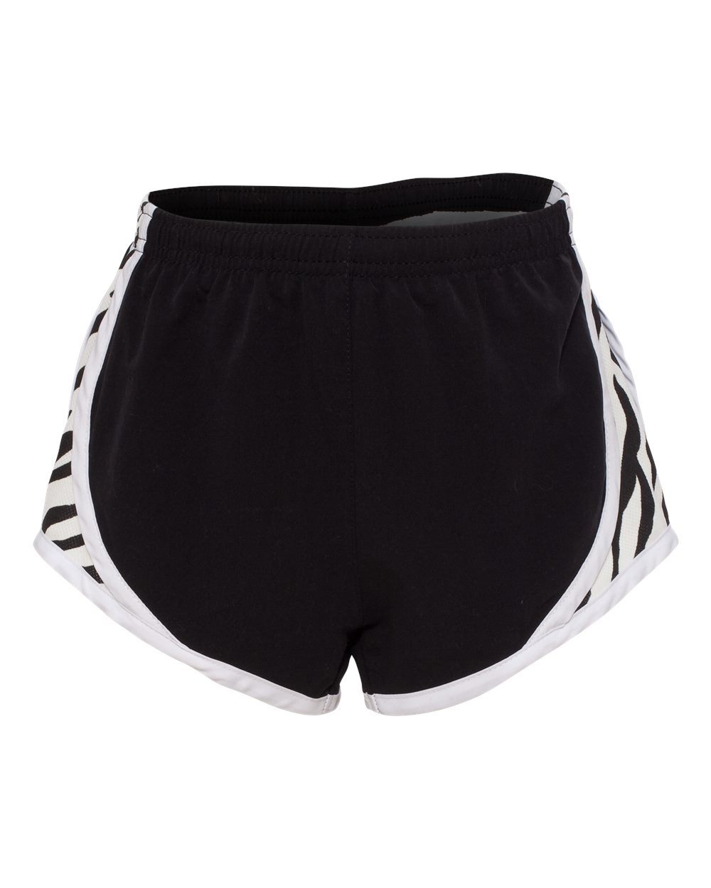 Black/ White/ Zebra Girls’ Velocity 2 1/4" Running Shorts - P62Y
