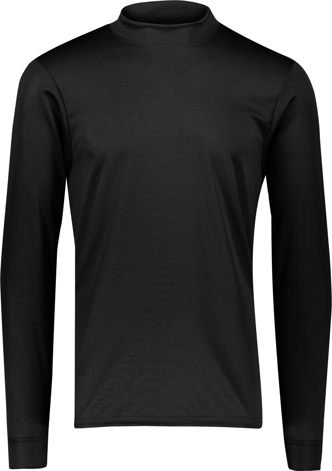 BLACK WICKING MOCK TURTLENECK