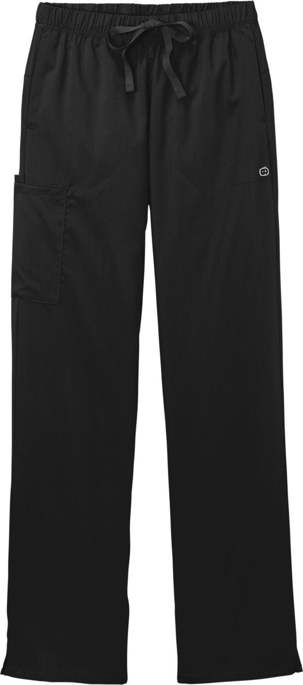 Front View of Black Wink Women's Premiere Flex Cargo Pant WW4158