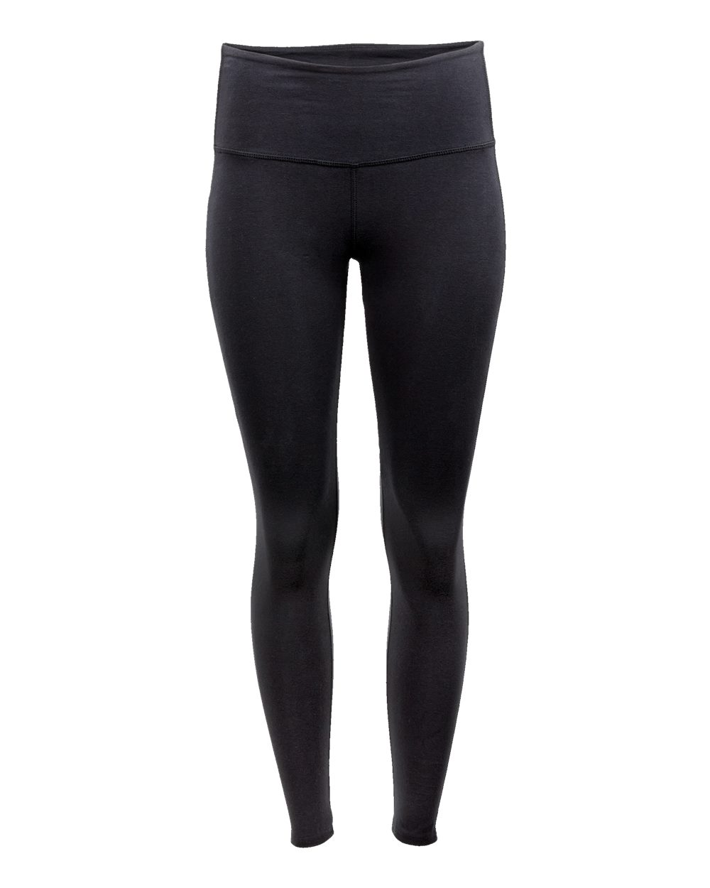 Front View of Black Women's Adore Leggings - BW6302