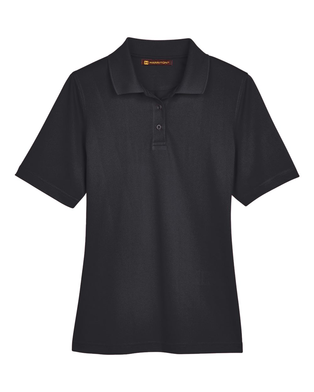 Front View of Black Women's Advantage Snag Protection Plus Polo - M348W