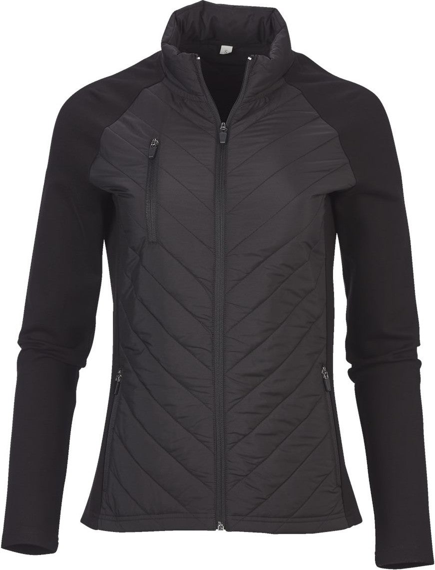 Front View of Black Women's Adventure Jacket - BW8101