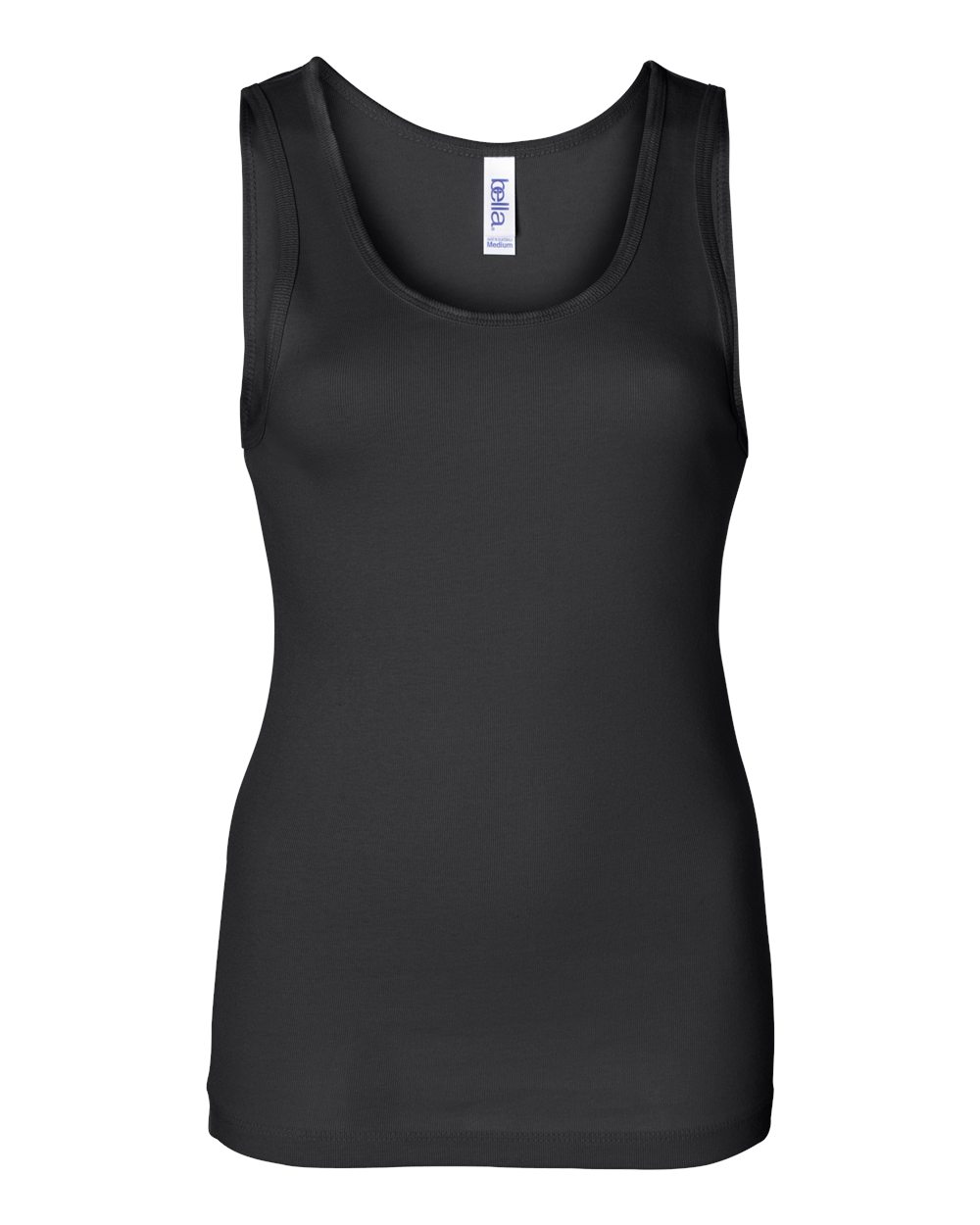 Black Women's Baby Rib Tank - 1080