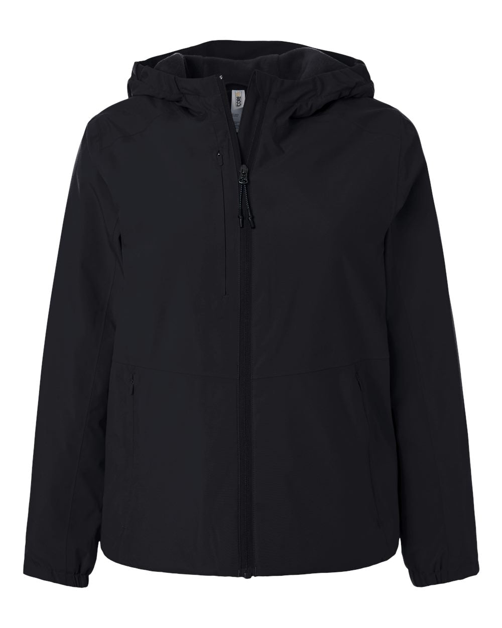 Front View of Black Women's Barrier All Season Jacket - CE812W