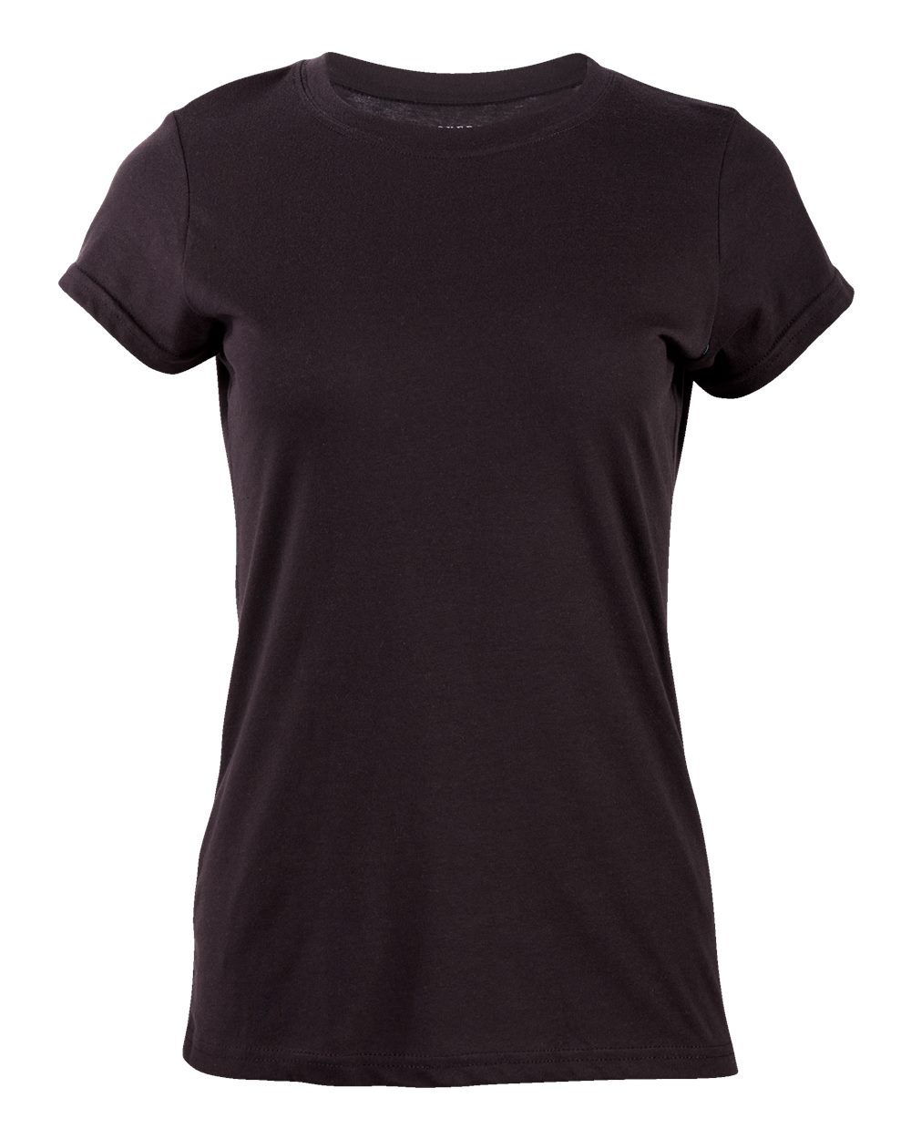 Front View of Black Women's Essential T-shirt - BW2104