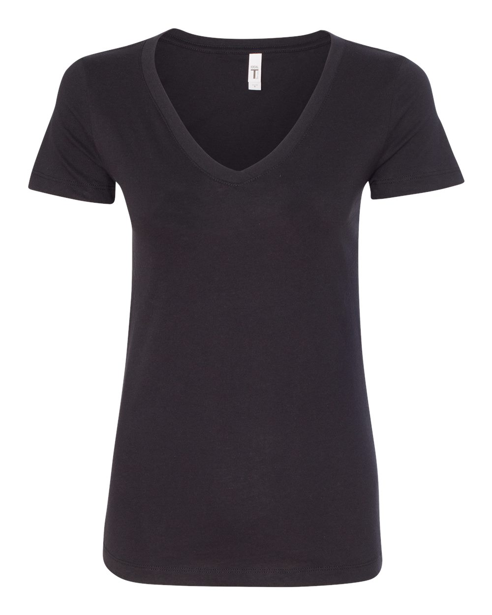 Black Women's Ideal V-Neck T-Shirt - 1540