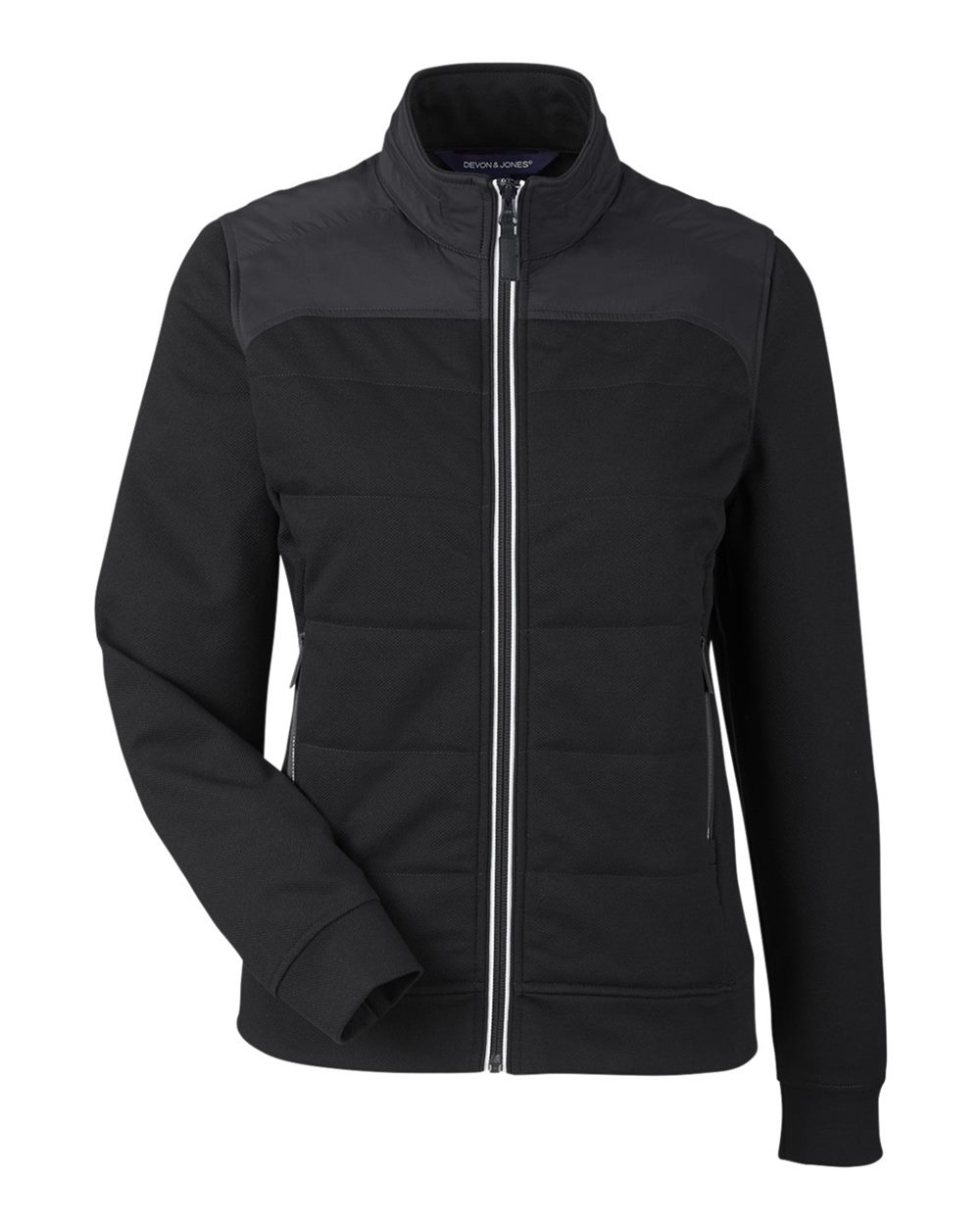 Front View of Black Women's New Classics® Club Jacket - DG71W