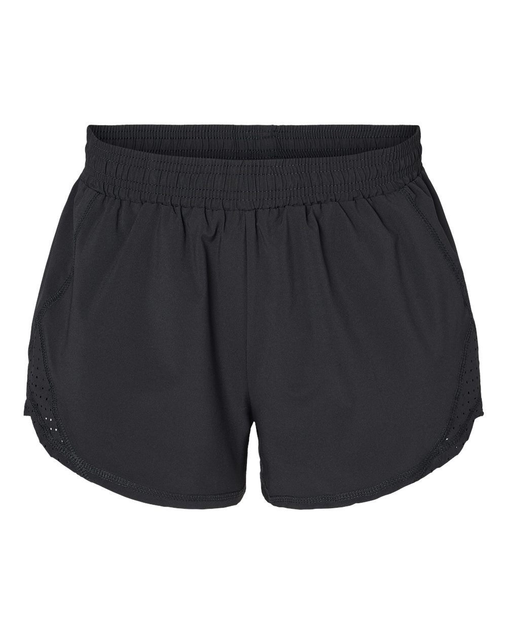 Front View of Black Women's Olympia Shorts - BW6101