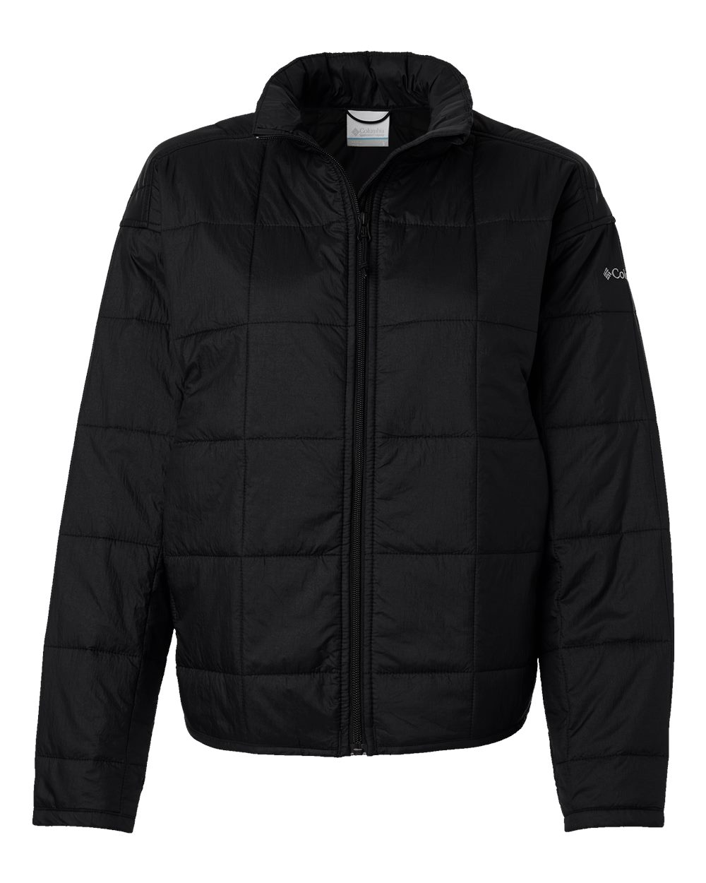 Front View of Black Women's Sienna Hill™ Quilted Jacket - 211667