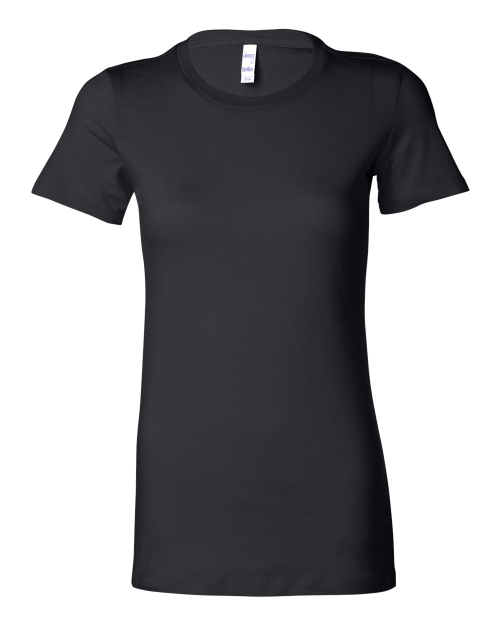 Black Women's Slim Fit Tee - 6004