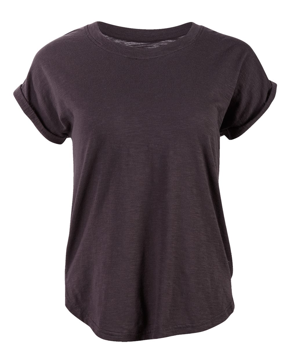Front View of Black Women's Sweet T-Shirt - BW2102