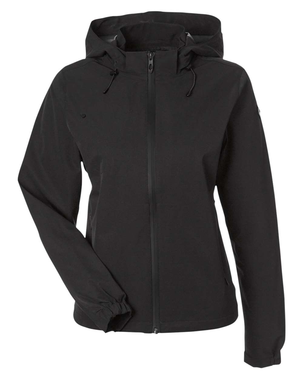 Front View of Black Women's Sygnal Stealth Jacket - S18031
