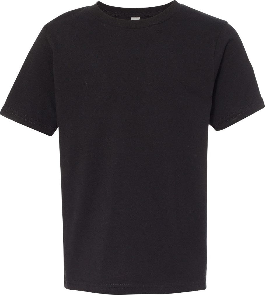 Black Youth Cotton T-Shirt - 3310