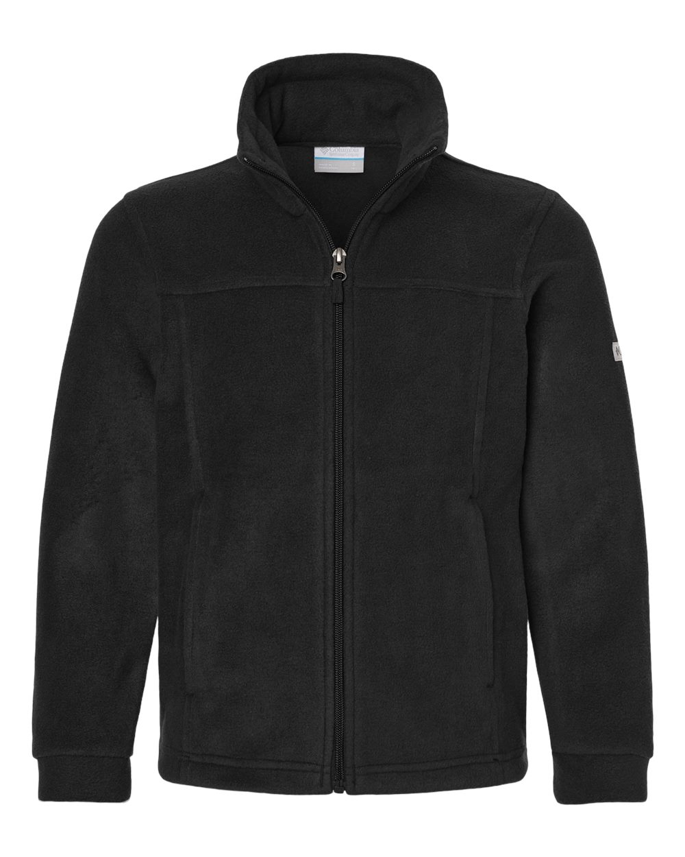 Front View of Black Youth Steens Mountain™ II Fleece Full-Zip Jacket - 212479