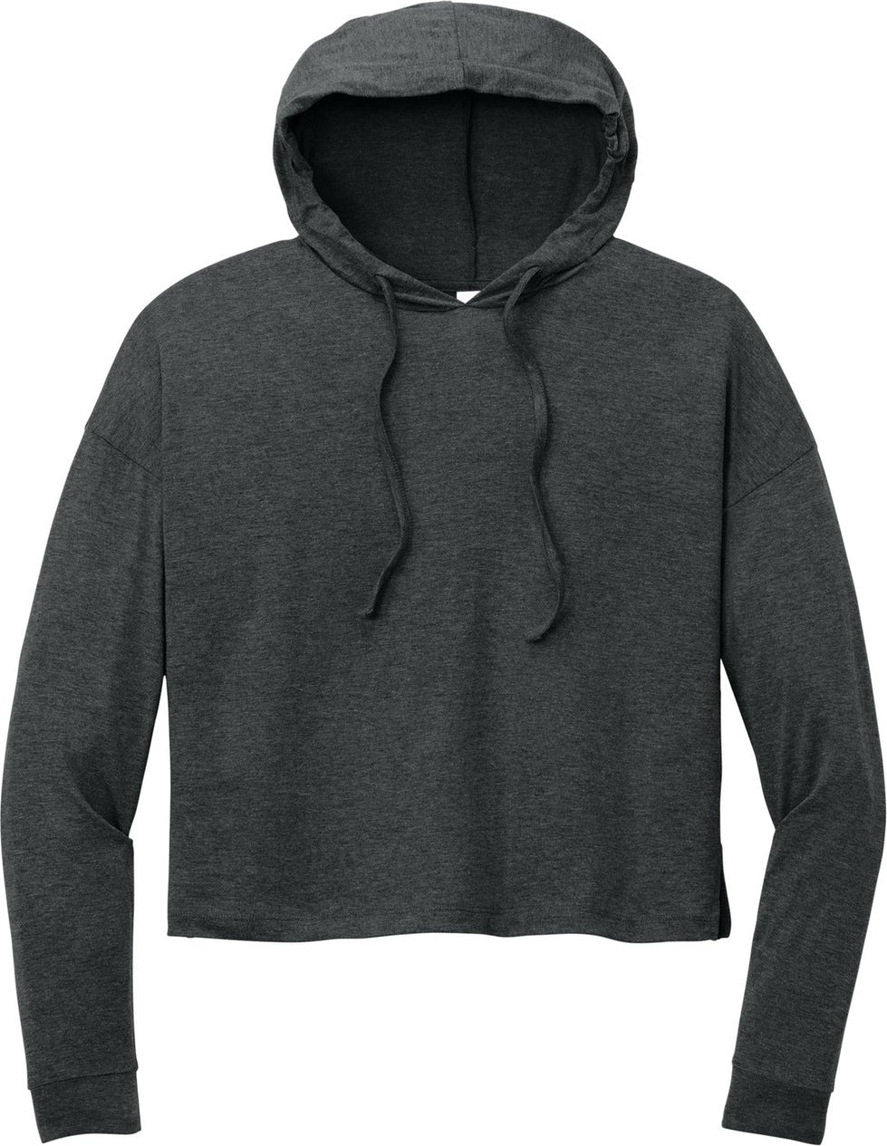 Front View of BlackFrost District Women's Perfect Tri Midi Long Sleeve Hoodie DT1390L