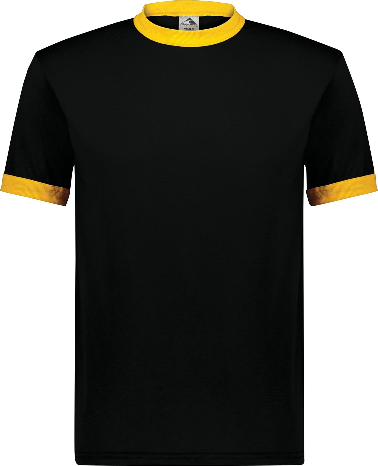 BLACK/GOLD ADULT RINGER T-SHIRT