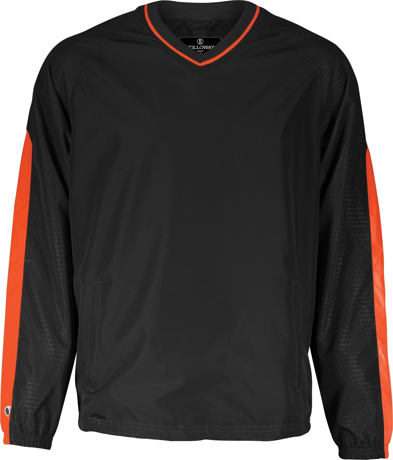 BLACK/ORANGE BIONIC PULLOVER WINDSHIRT