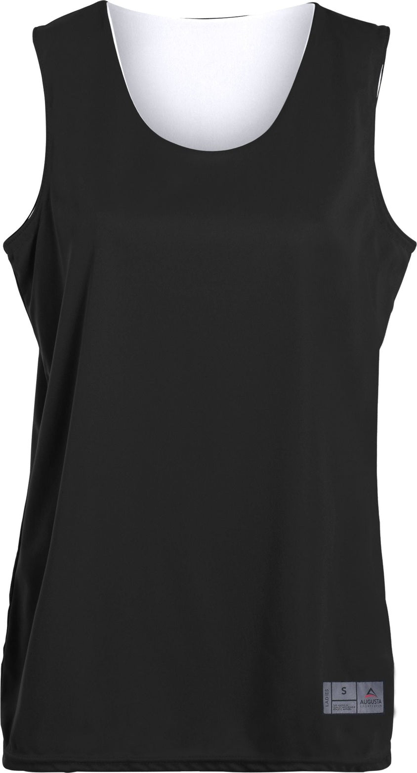 Front View of BLACK/WHITE LDS REVERSIBLE WICKING TANK