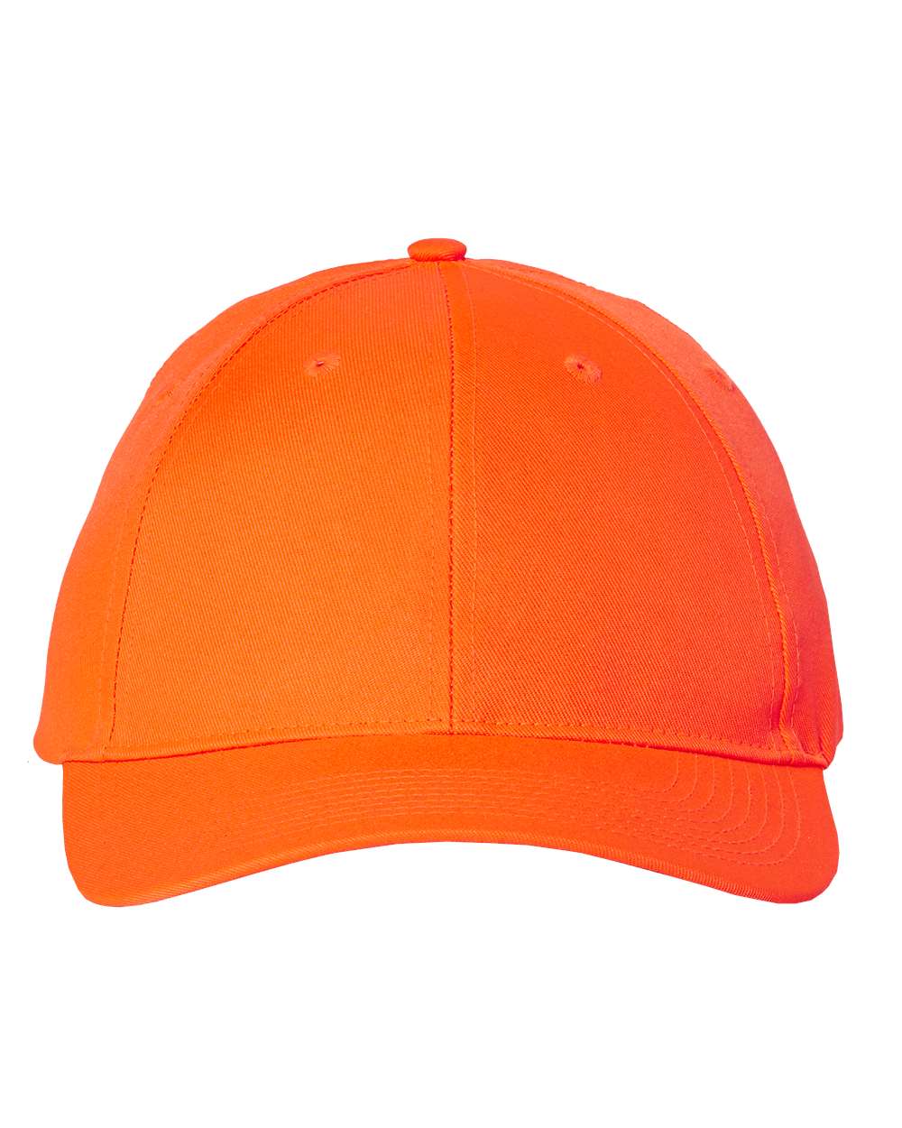 Front View of Blaze Orange Safety Cap - SN100