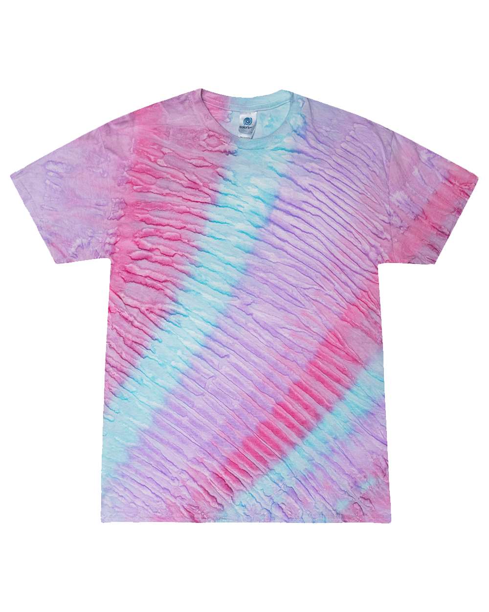 Front View of Blossom Multi-Color Tie-Dyed T-Shirt - 1000