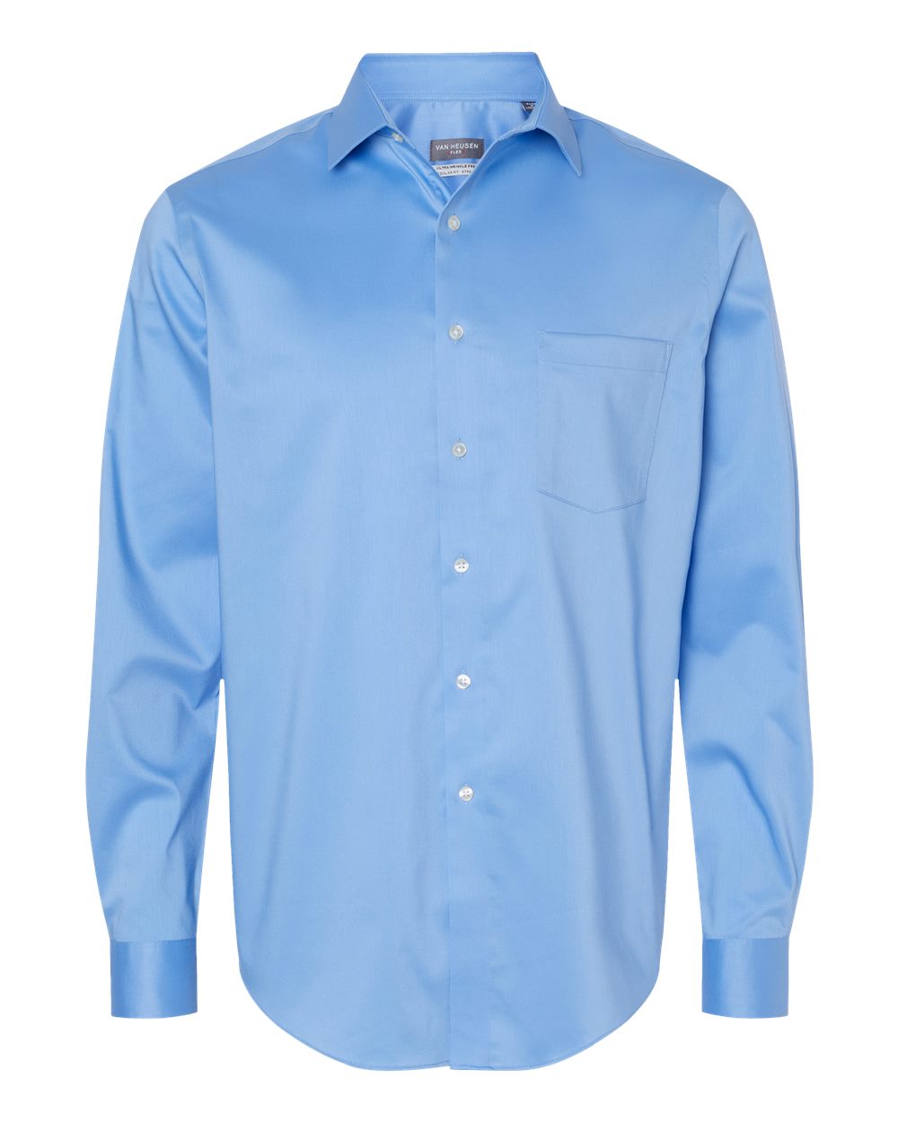 Front View of Blue Frost Ultra Wrinkle Free Shirt - 13V0478