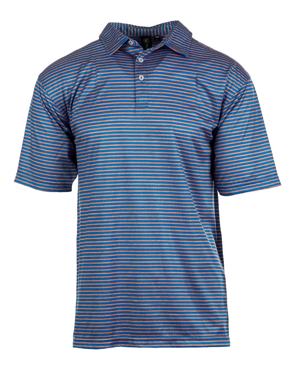 Front View of Blue/ Gold Golf Polo - 0101