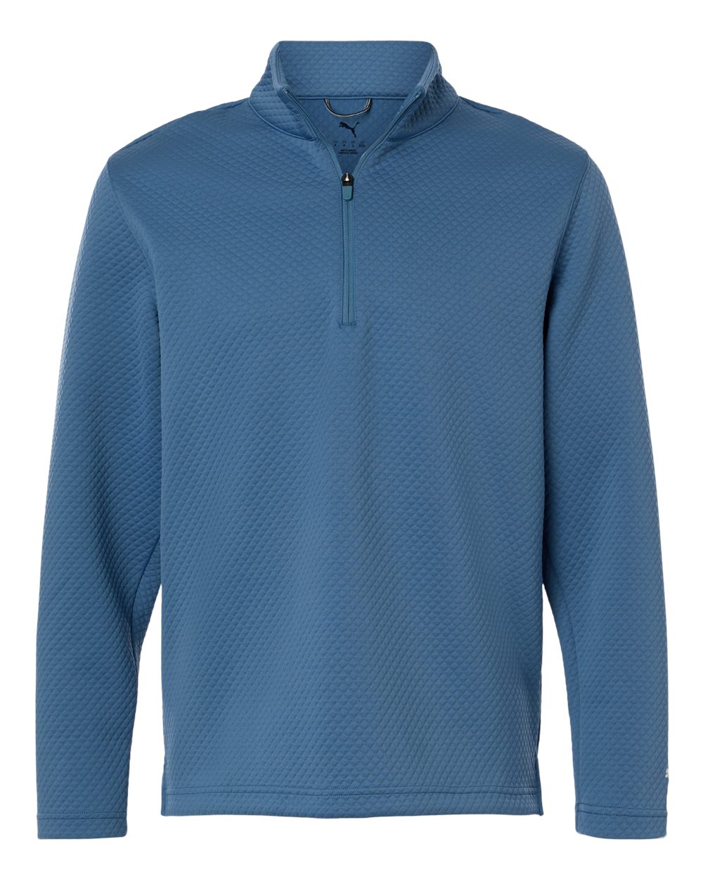 Front View of Blue Horizon Men's Pebble Quarter-Zip Pullover - 638595 plain