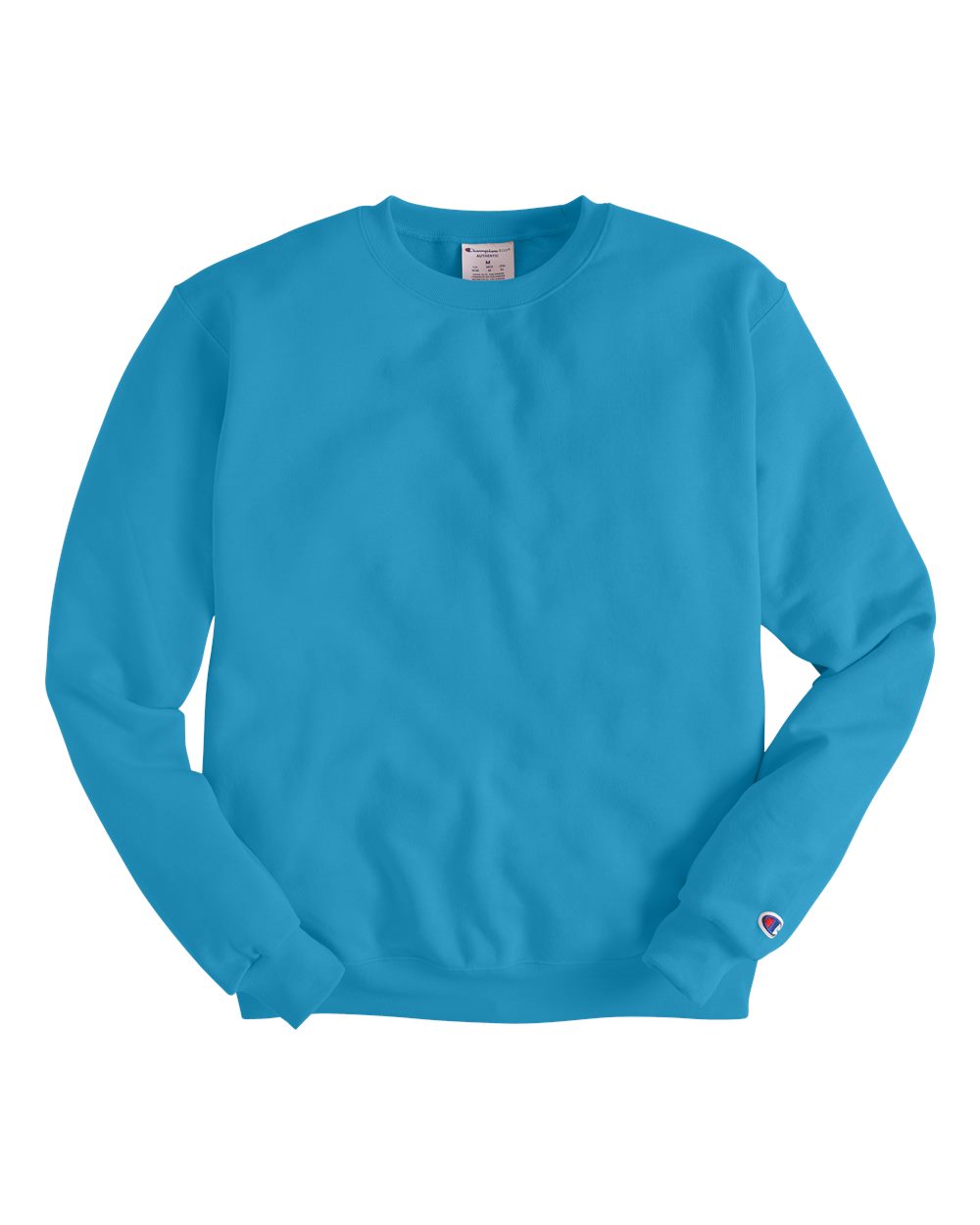 Front View of Blue Lagoon Powerblend® Crewneck Sweatshirt - S600