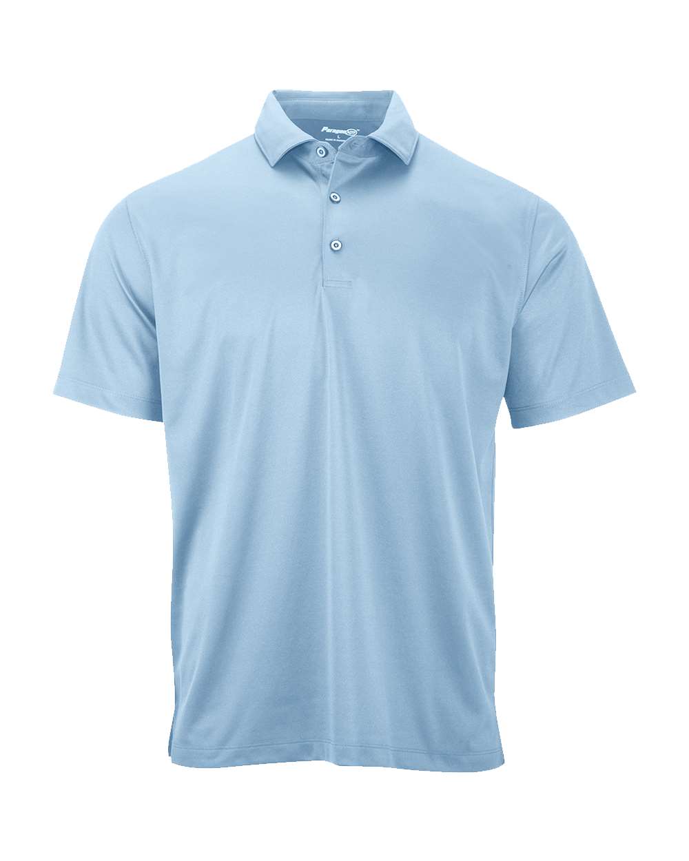 Front View of Blue Mist Preakness Micro Mesh Polo - 158