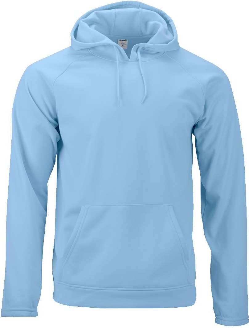 Front View of Blue Mist Vail Performance Fleece Hooded Sweatshirt - 305