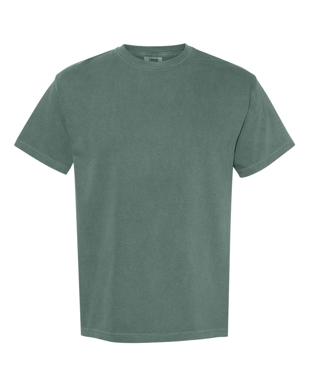 Front View of Blue Spruce Garment-Dyed Heavyweight T-Shirt - 1717
