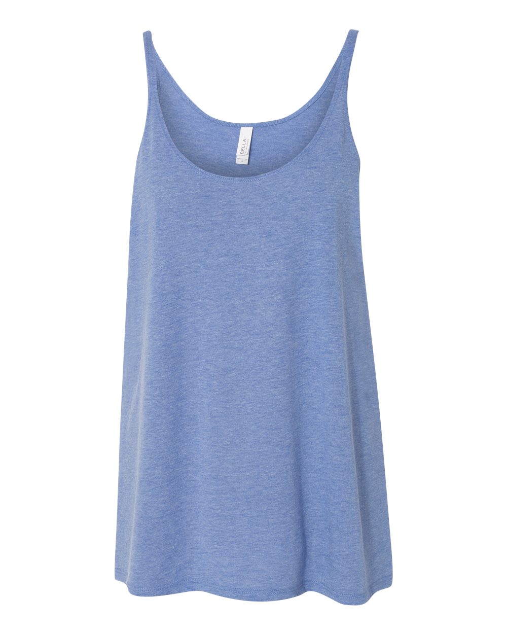Blue Triblend Women's Slouchy Tank - 8838