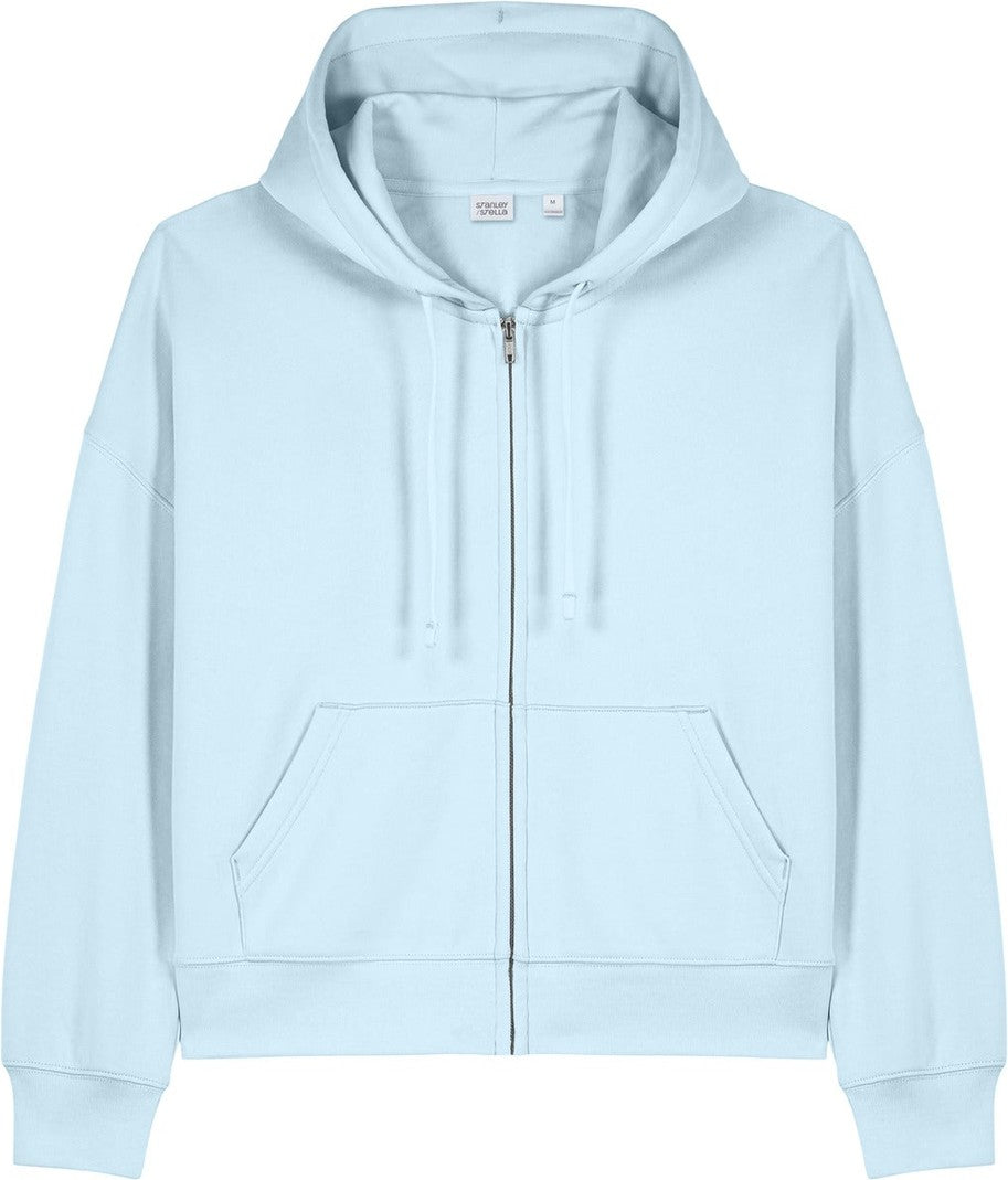 Front View of BlueIce Stanley/Stella Women's Stella Ida Full-Zip Hooded Sweatshirt SXW037