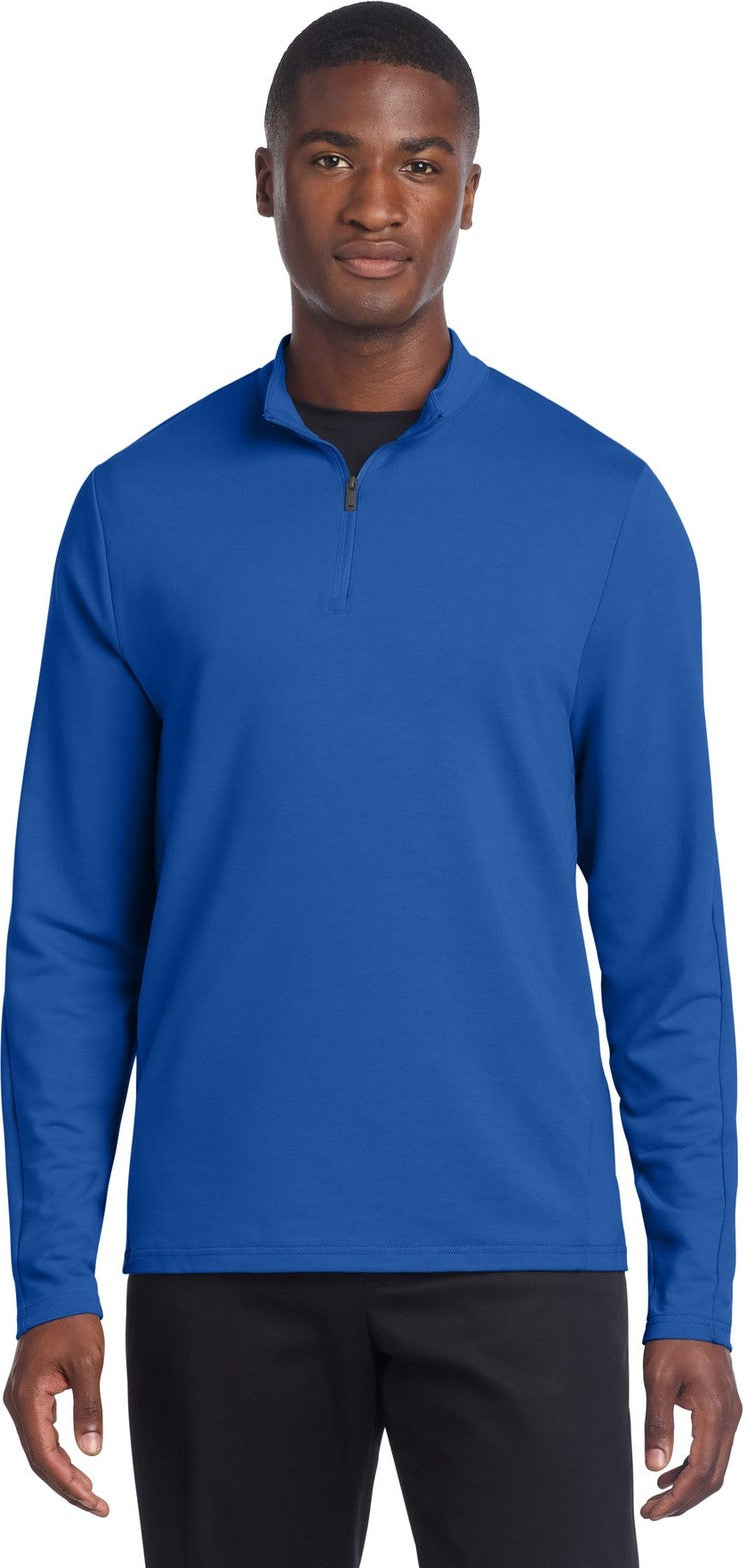 Front View of BlueNote Mercer+Mettle Stretch 1/4-Zip Pullover MM3010
