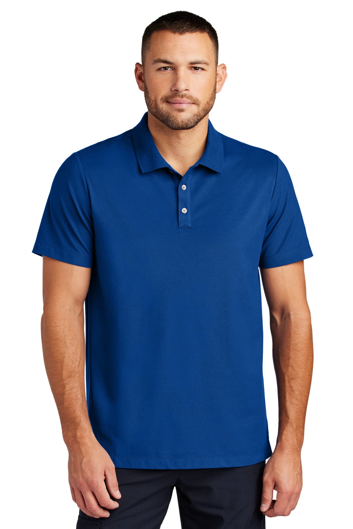 Front View of BlueNote Mercer+Mettle Stretch Pique Polo MM1004