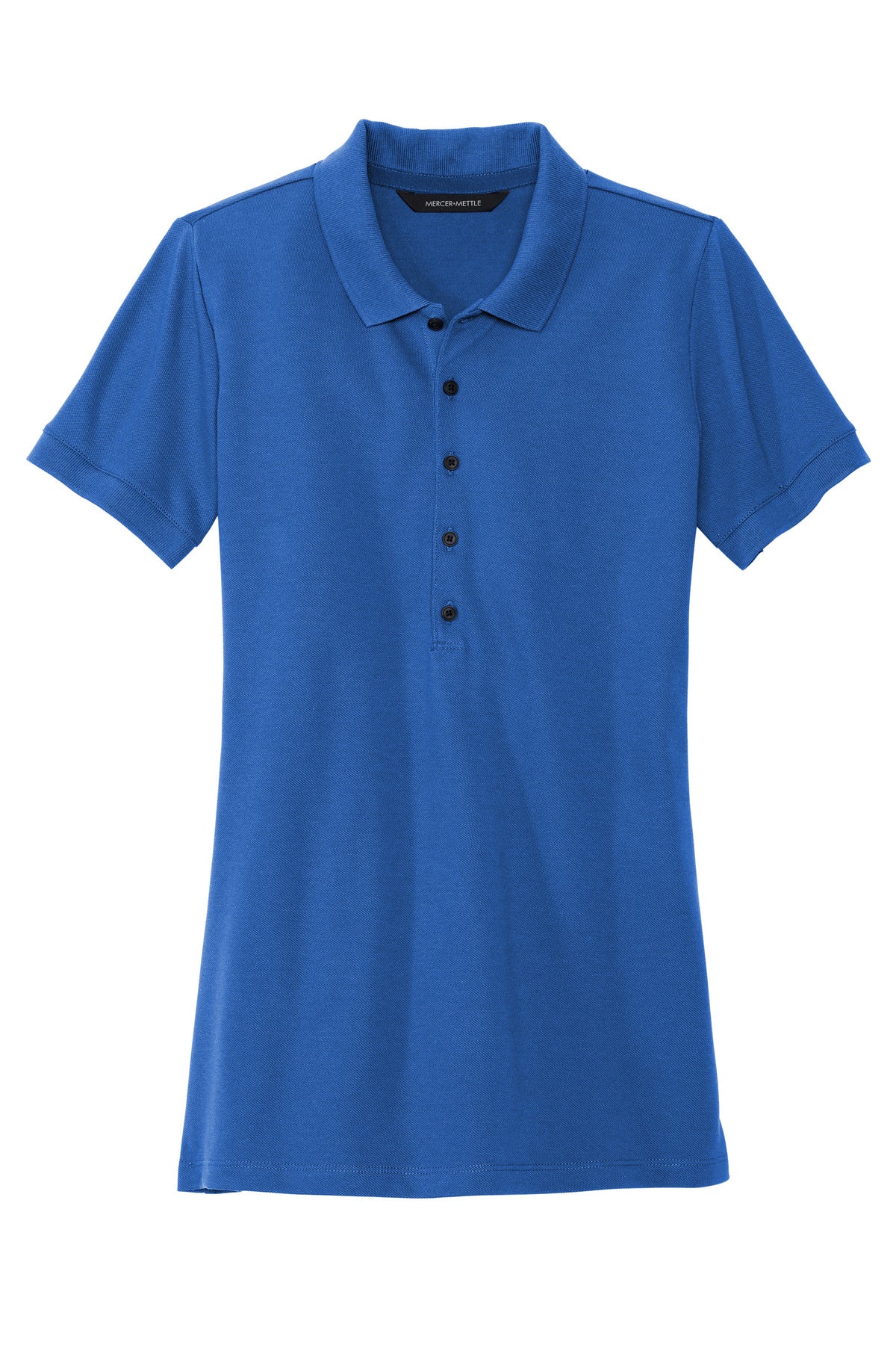 Front View of BlueNote Mercer+Mettle Women's Stretch Heavyweight Pique Polo MM1001