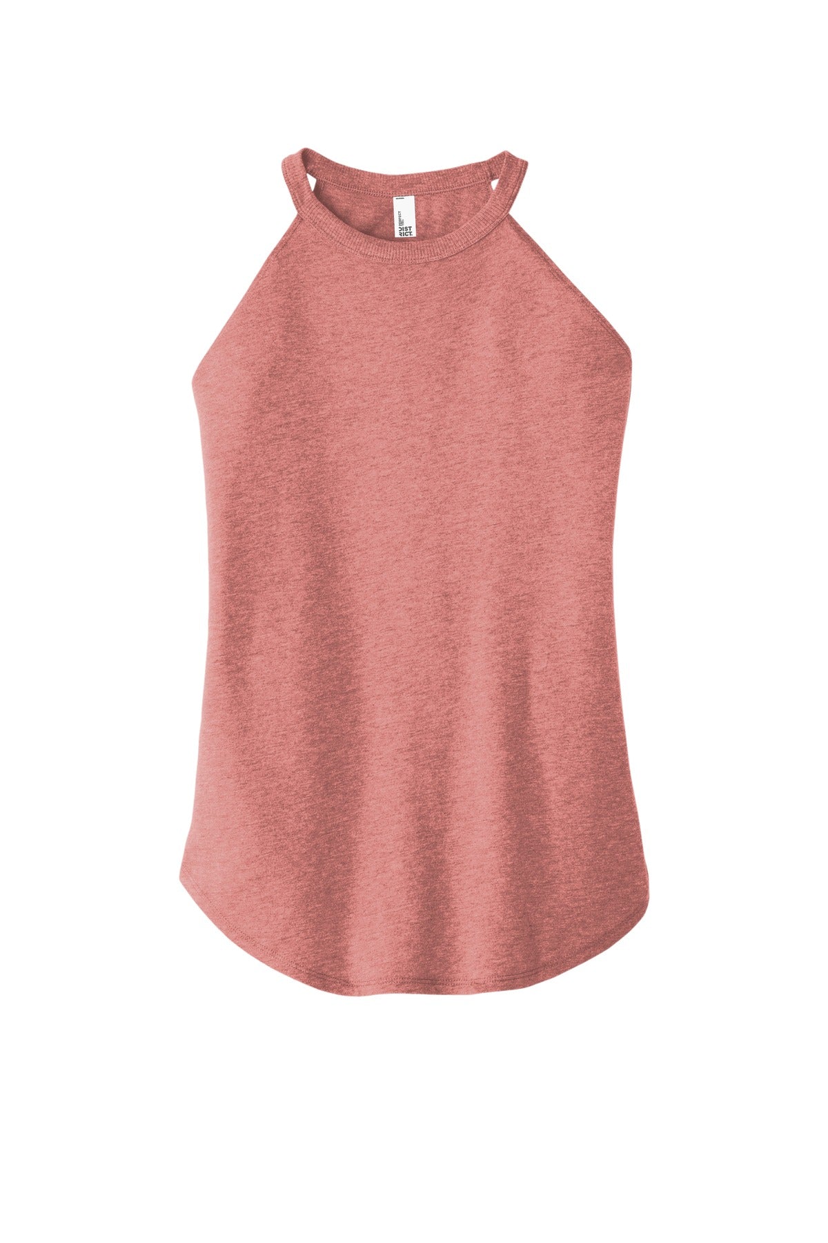 Front View of Blush Frost District Women's Perfect Tri Rocker Tank. DT137L
