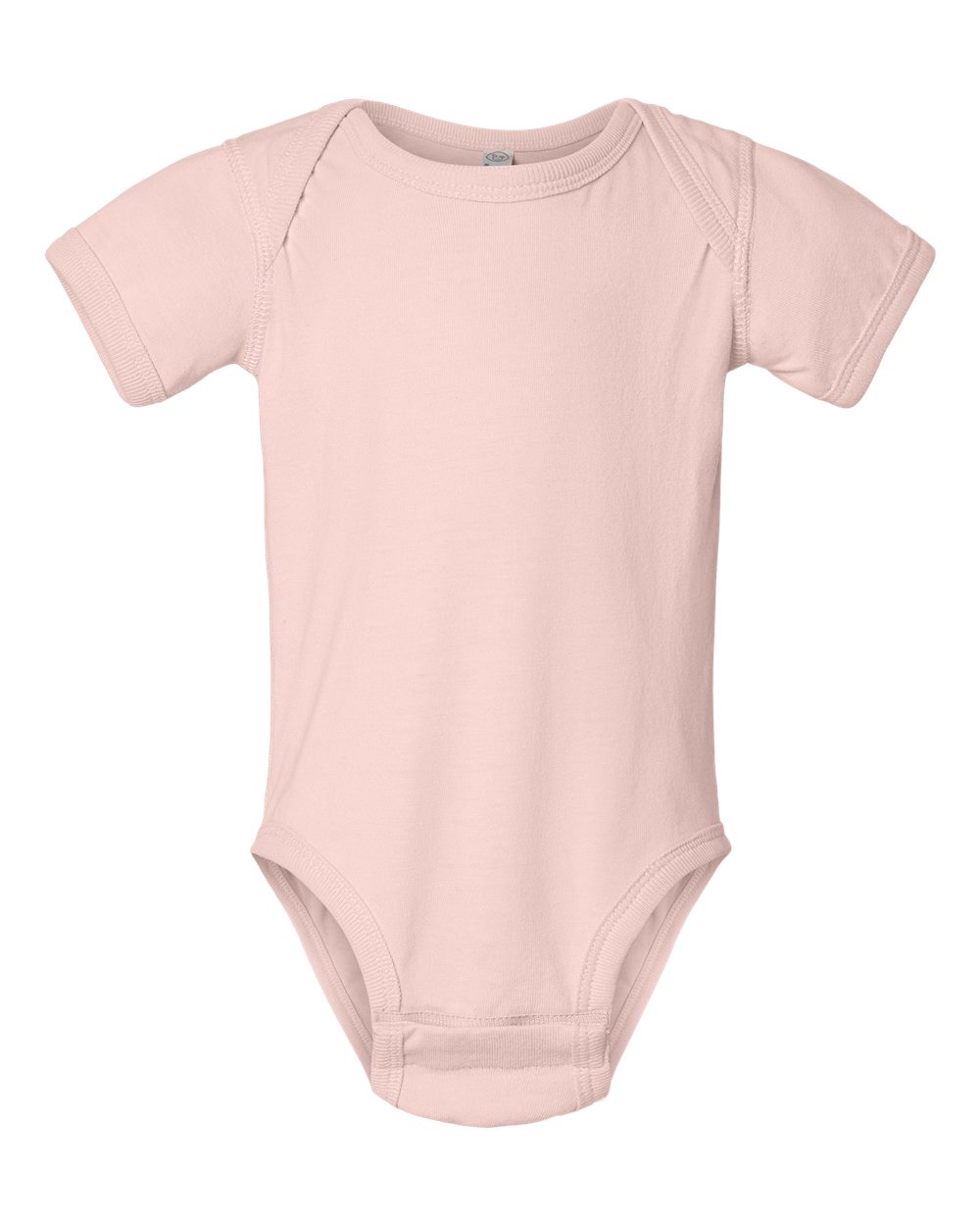 Front View of Blush Infant Bamboo Bodysuit - 4425 plain