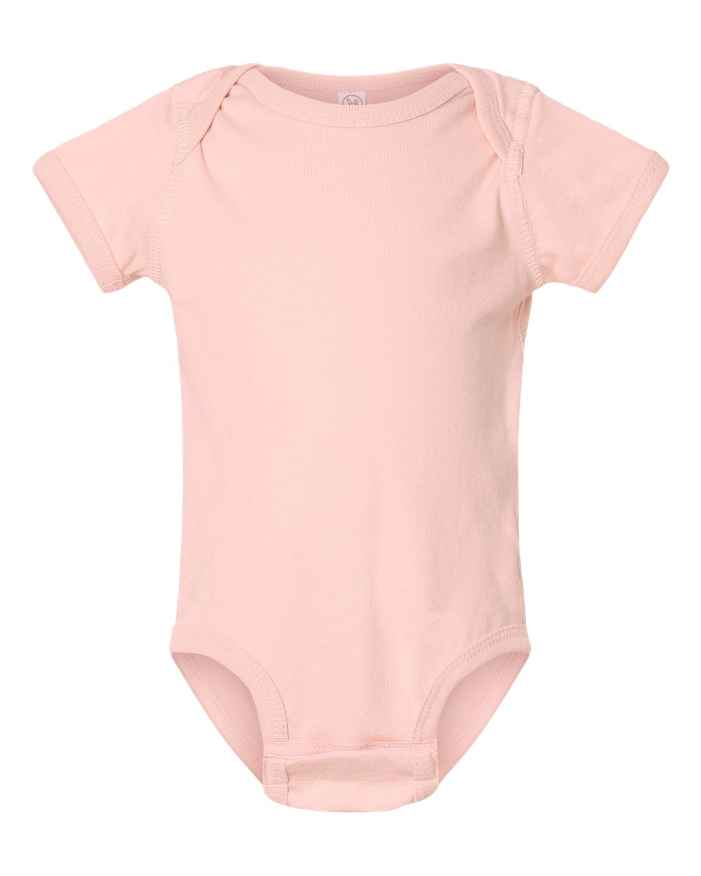 Front View of Blush Infant Fine Jersey Bodysuit - 4424