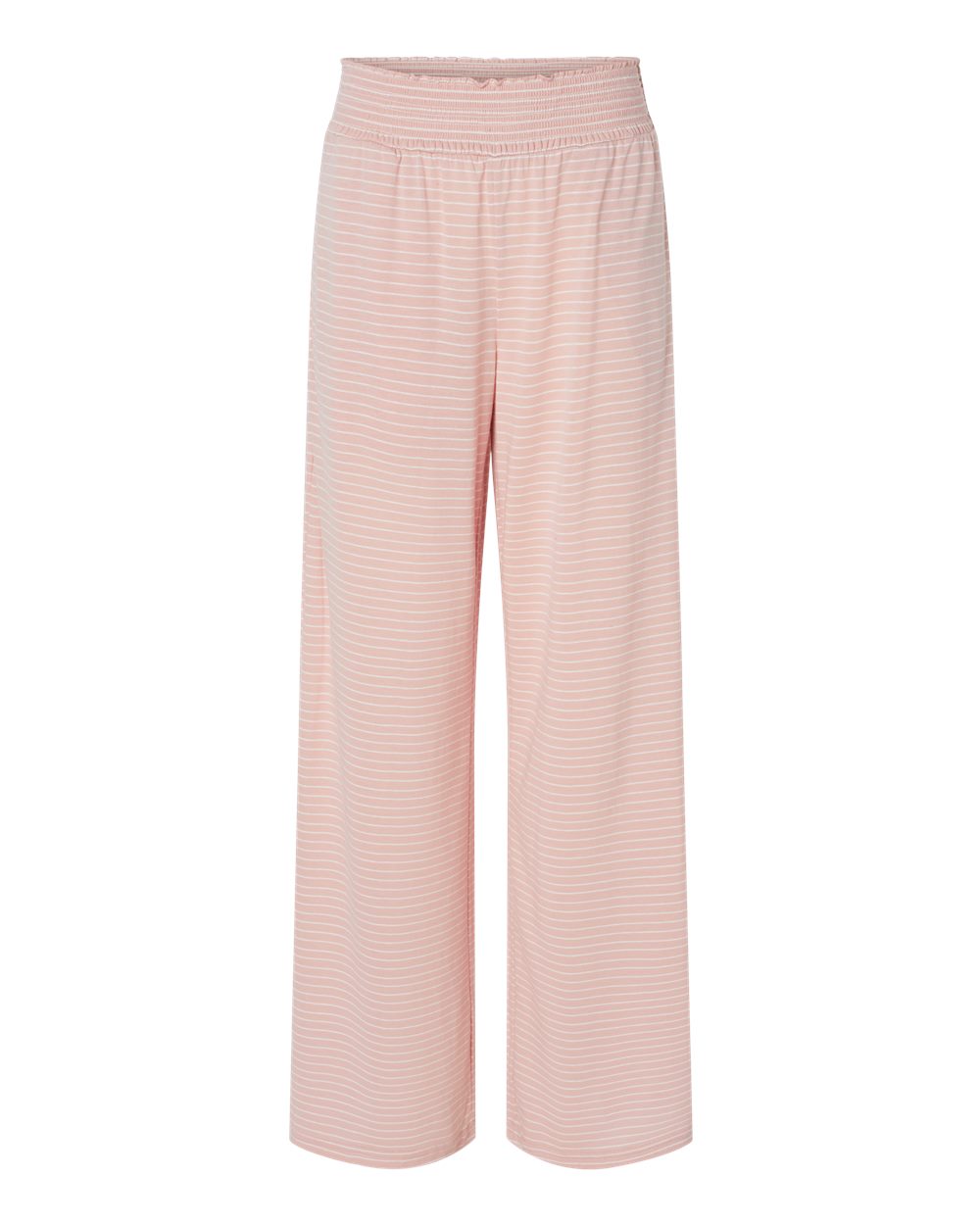 Front View of Blush/ White Women's Evelyn Pants - BW6615