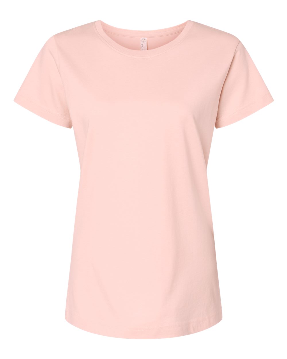 Front View of Blush Women's Fine Jersey Tee - 3516