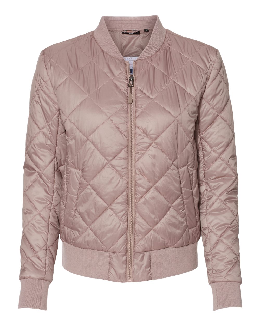 Front View of Blush Women&#39;s HeatLast™ Quilted Packable Bomber - W21752