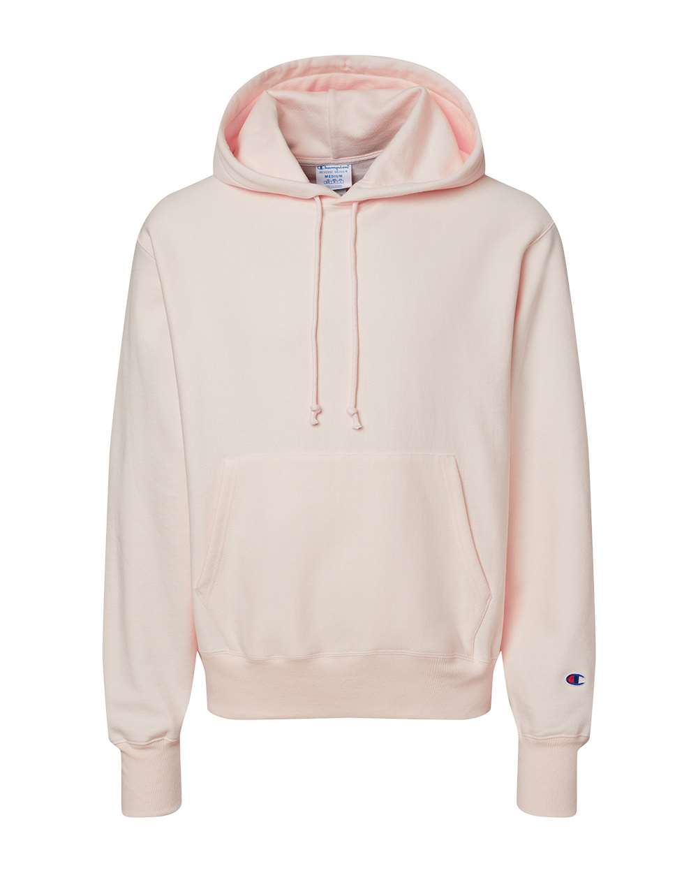 Front View of Body Blush Reverse Weave® Hooded Sweatshirt - S101