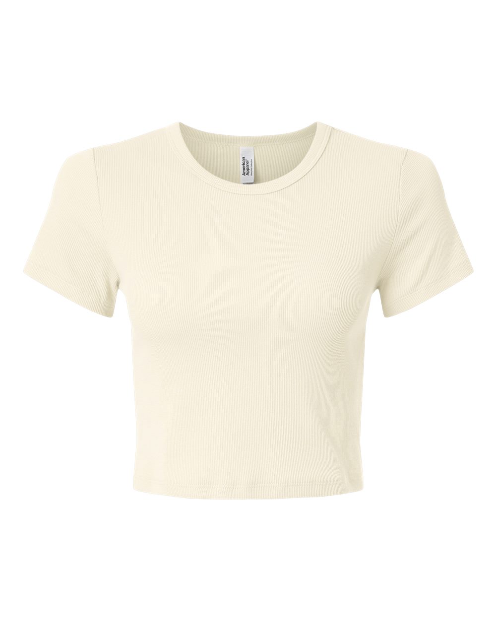 Front View of Bone Women&#39;s Baby Rib Cropped Tee - BR210