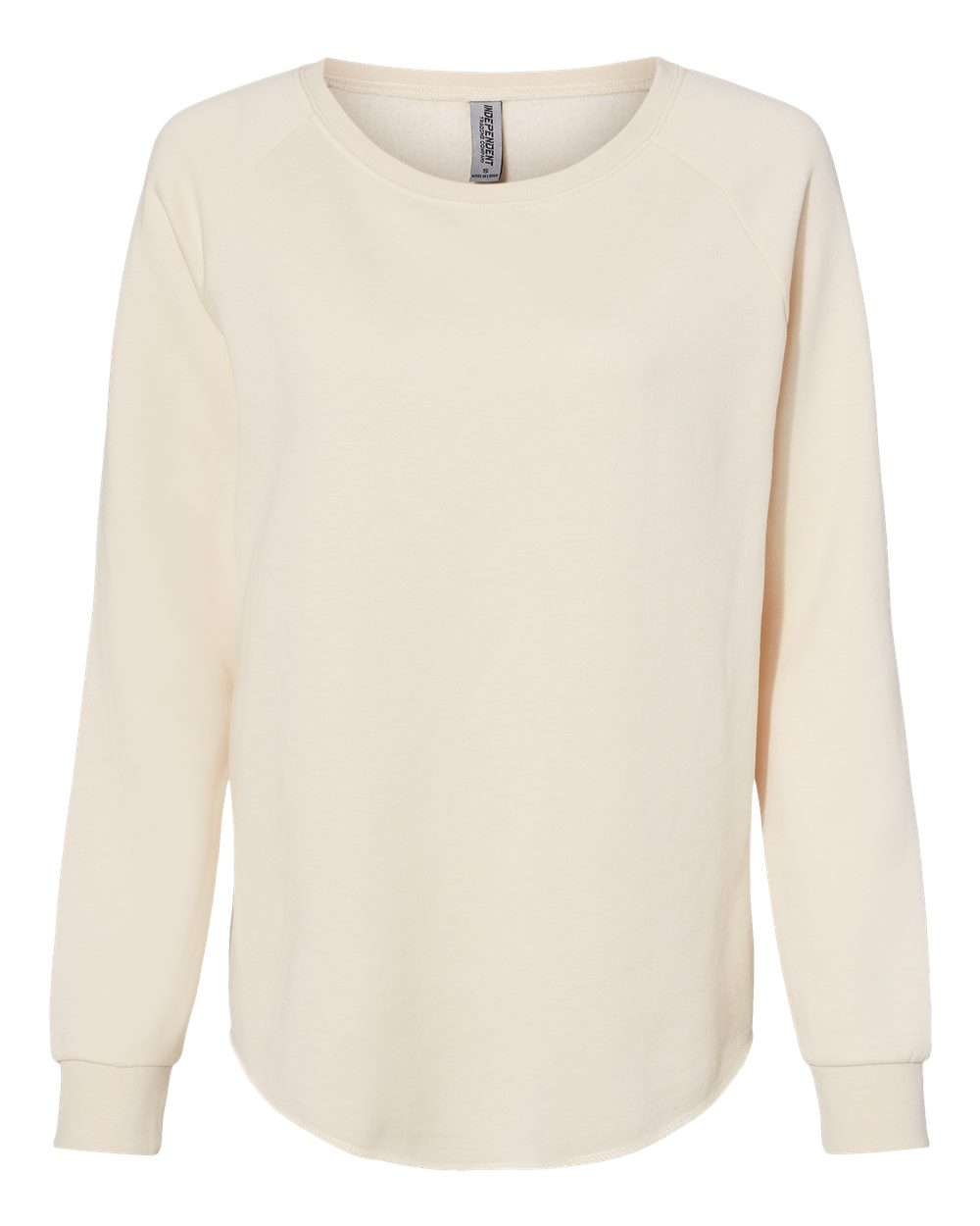 Front View of Bone Women's California Wave Wash Crewneck Sweatshirt - PRM2000
