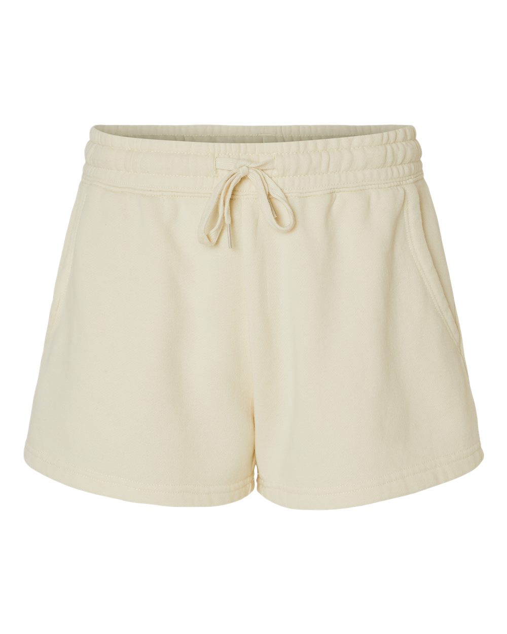 Front View of Bone Women’s Lightweight California Wave Wash Fleece Shorts - PRM20SRT